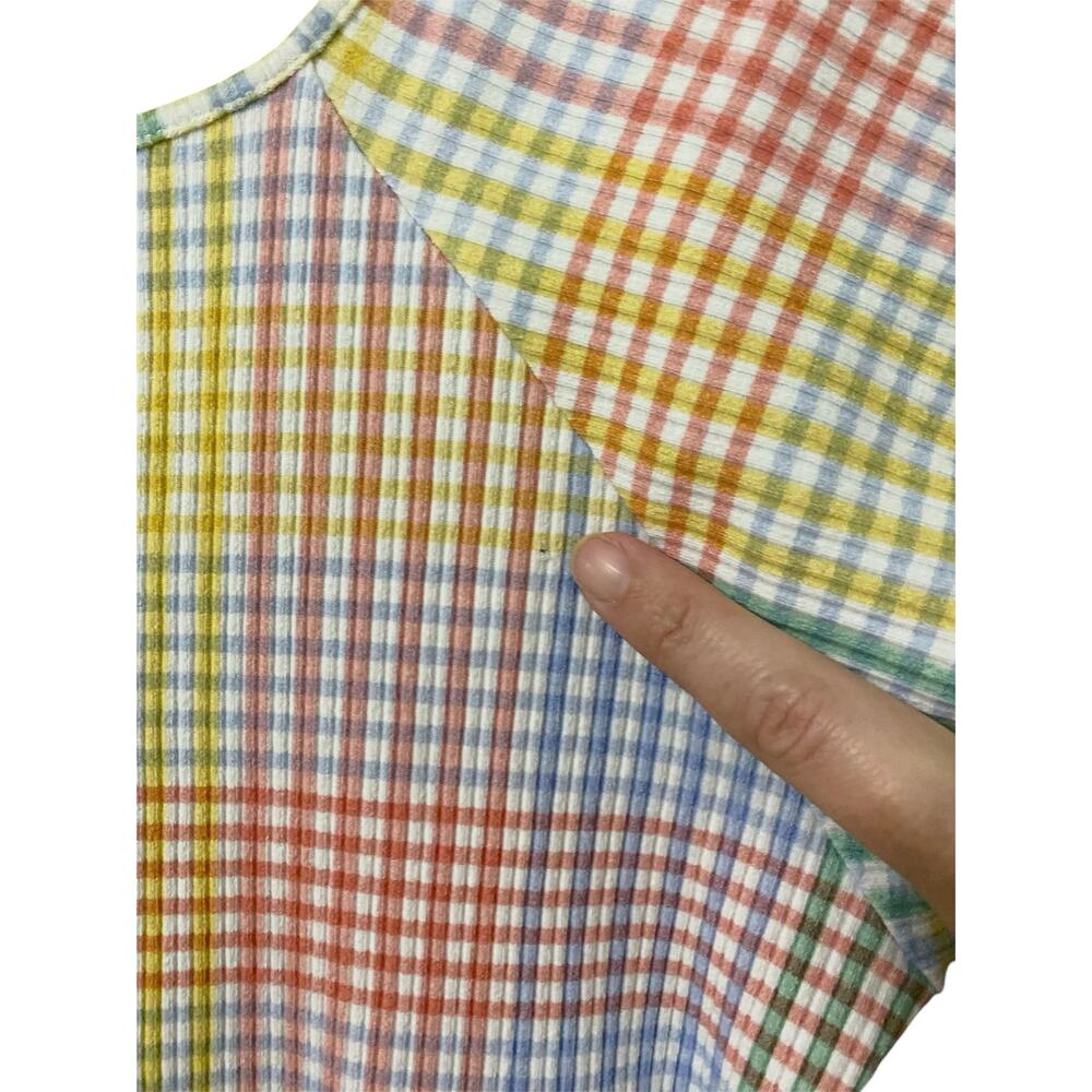 LoveShackFancy Pastel Rainbow Gingham Mini Dress - Picture 10 of 16